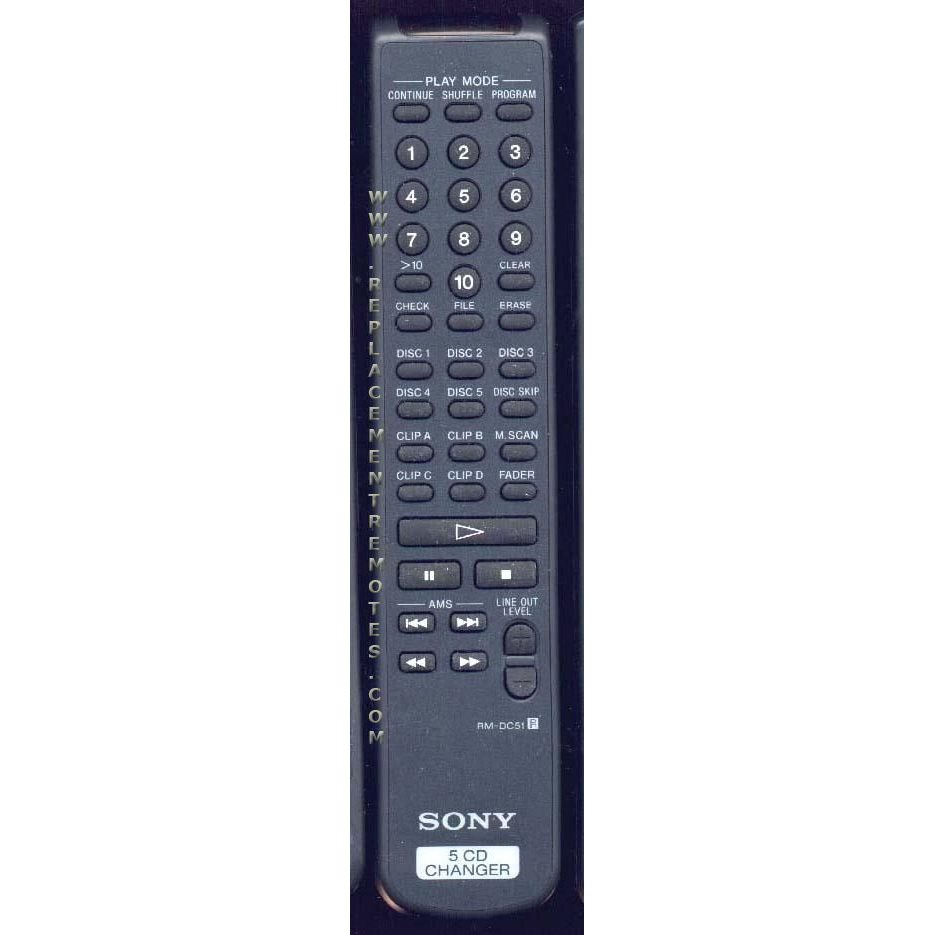 Sony RM-DC51 Receiver Remote Control - RMDC51