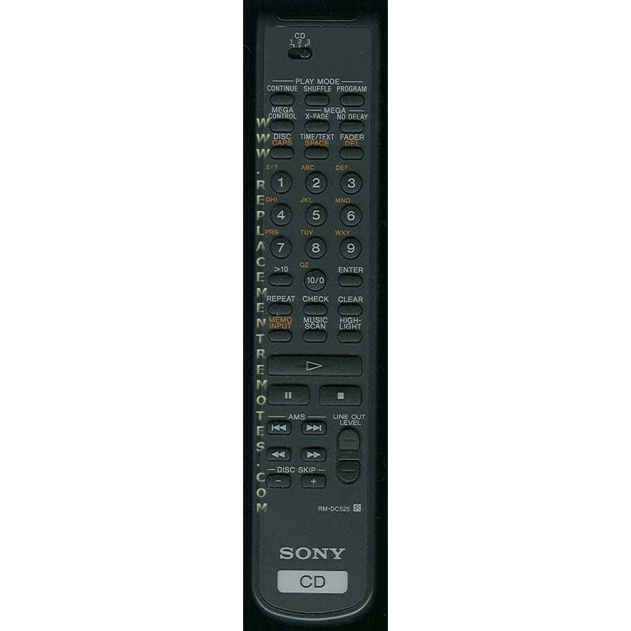 Sony RM-DC525 CD Remote Control - RMDC525