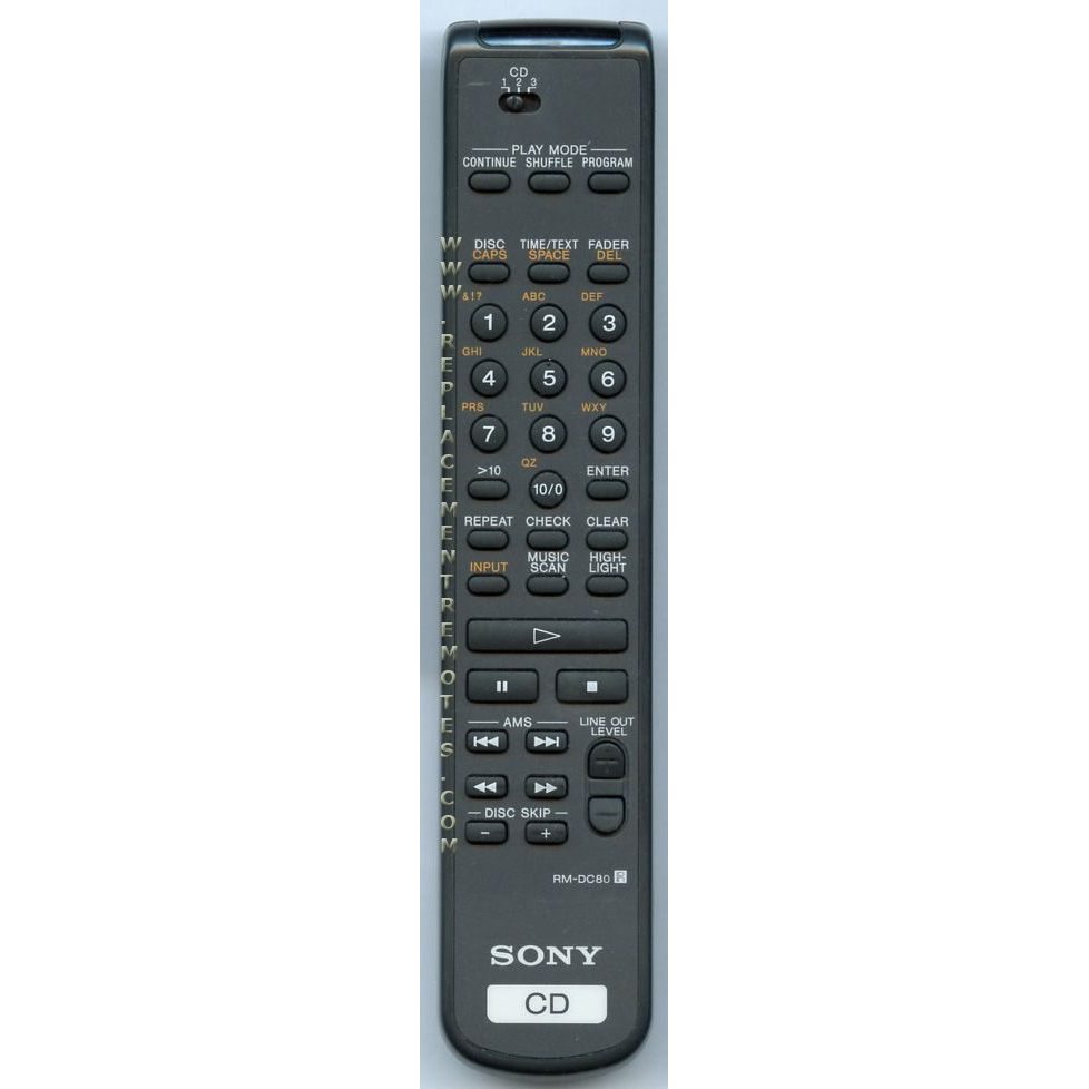 Sony RM-DC80 Audio Remote Control - RMDC80