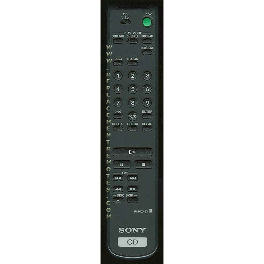 Sony RM-DX53 Receiver Remote Control - RMDX53