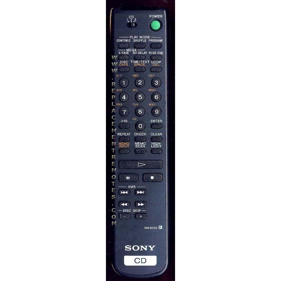 Sony RM-DX55 Receiver Remote Control - RMDX55