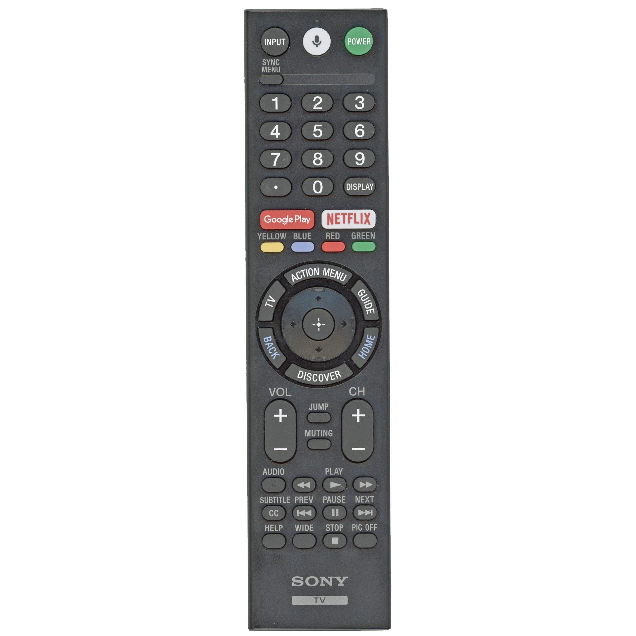 Sony RMF-TX621U Backlit Smart TV Remote Control with Voice | Metal Fro
