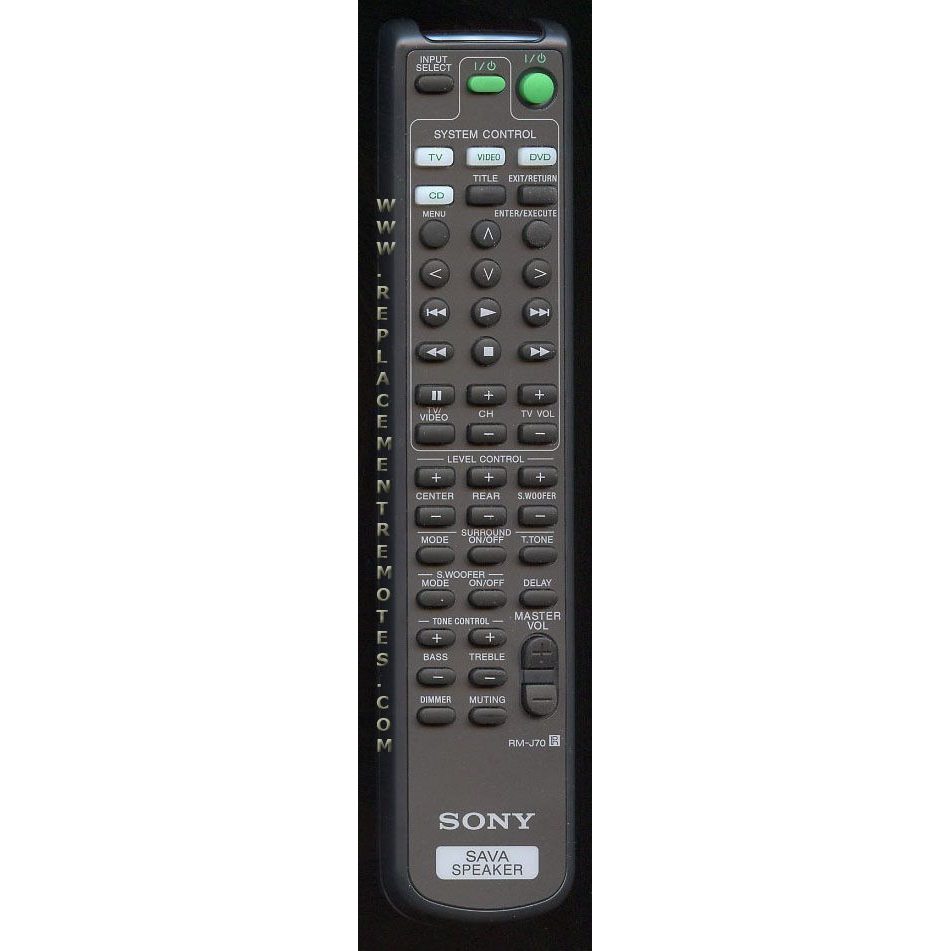 Control remoto de audio Sony RMJ70