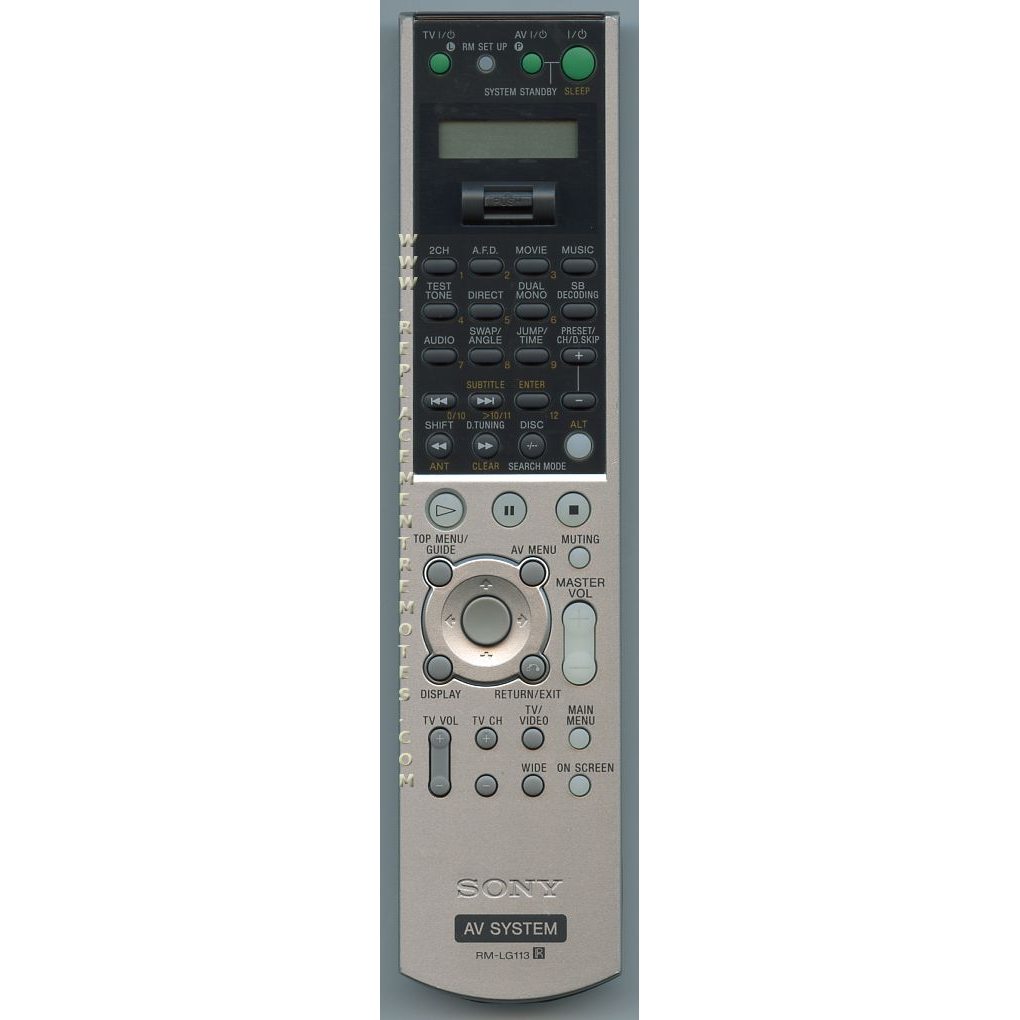 Sony RM-LG113 Receiver Remote Control - RMLG113