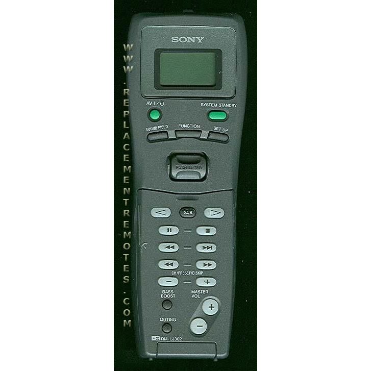Sony RM-LJ302 Receiver Remote Control - RMLJ302