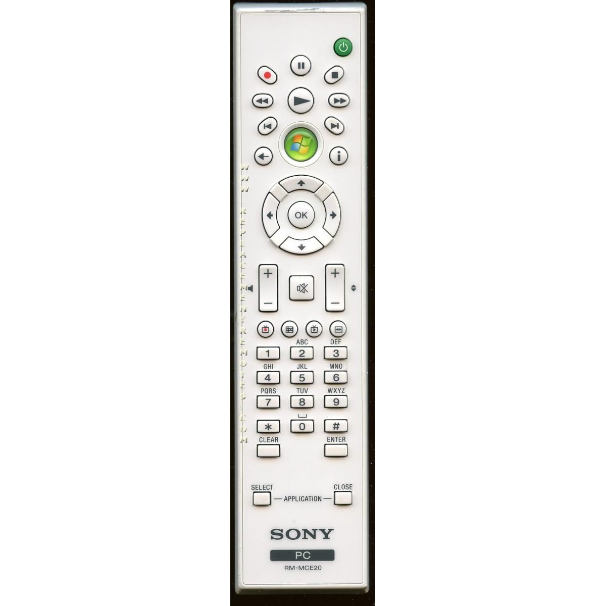 Sony RM-MCE20 Media Remote Control - RMMCE20