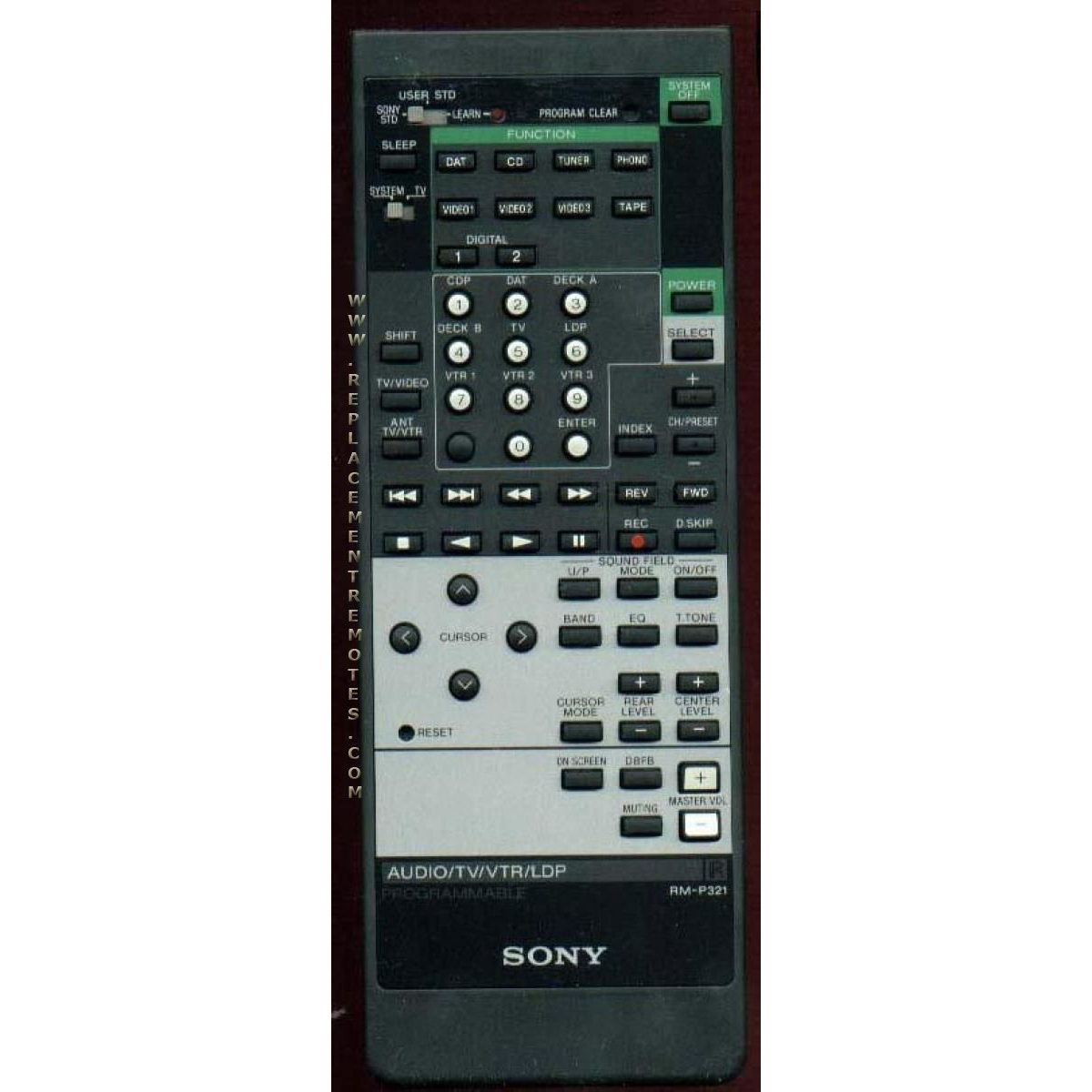 Télécommande audio Sony RMP321