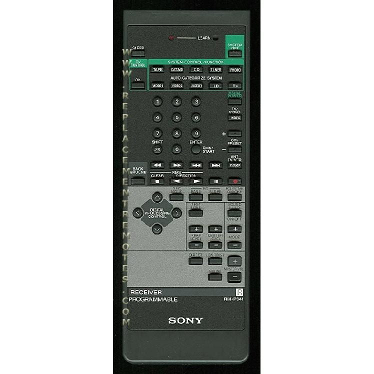 Télécommande du récepteur Sony RMP341