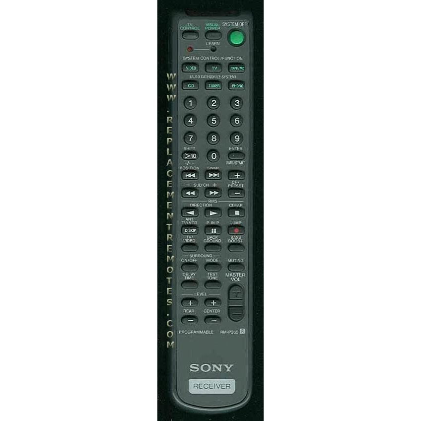 Control remoto del receptor Sony RMP363