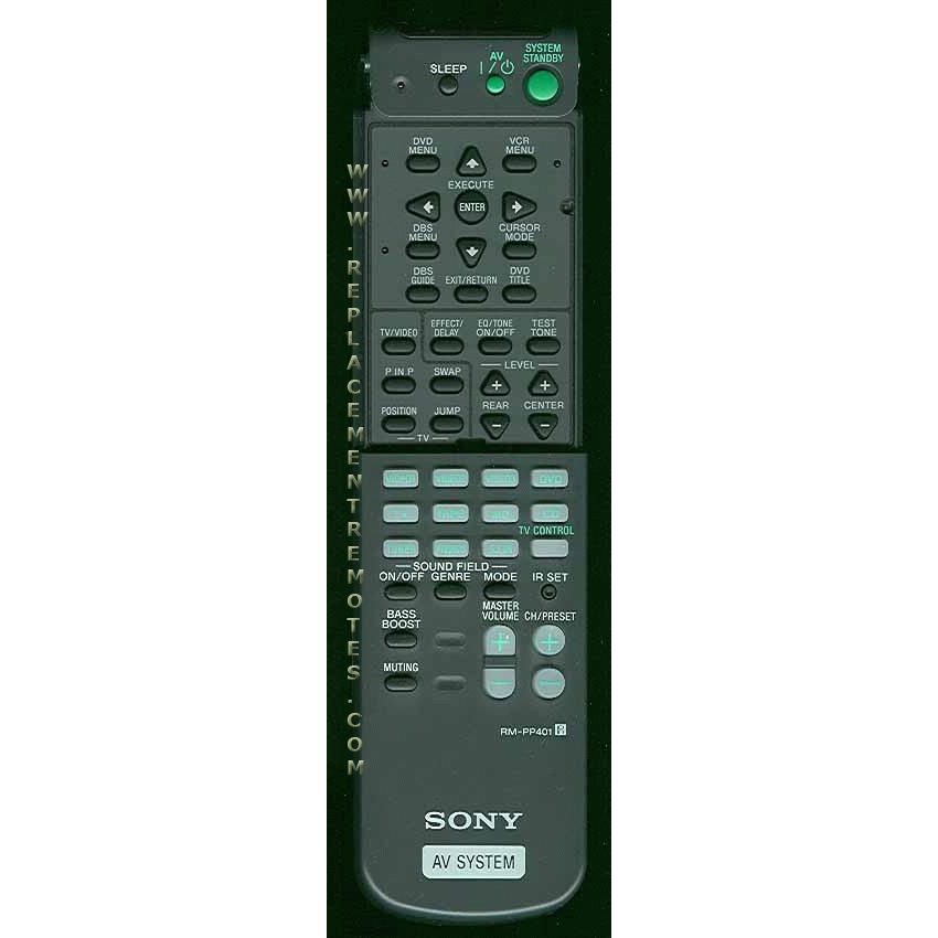 Télécommande du récepteur Sony RMPP401
