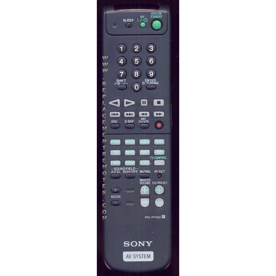 Télécommande du récepteur Sony RMPP402