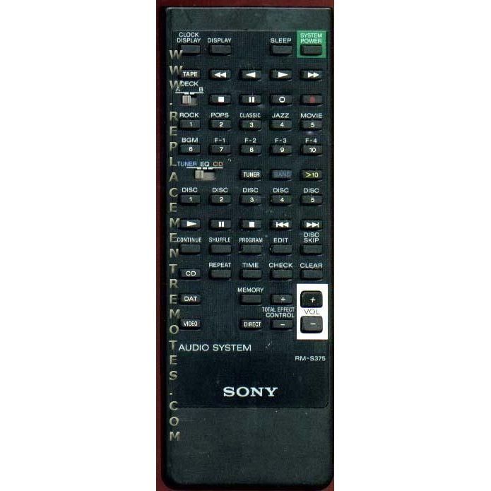Sony RM-S375 Audio Remote Control - RMS375
