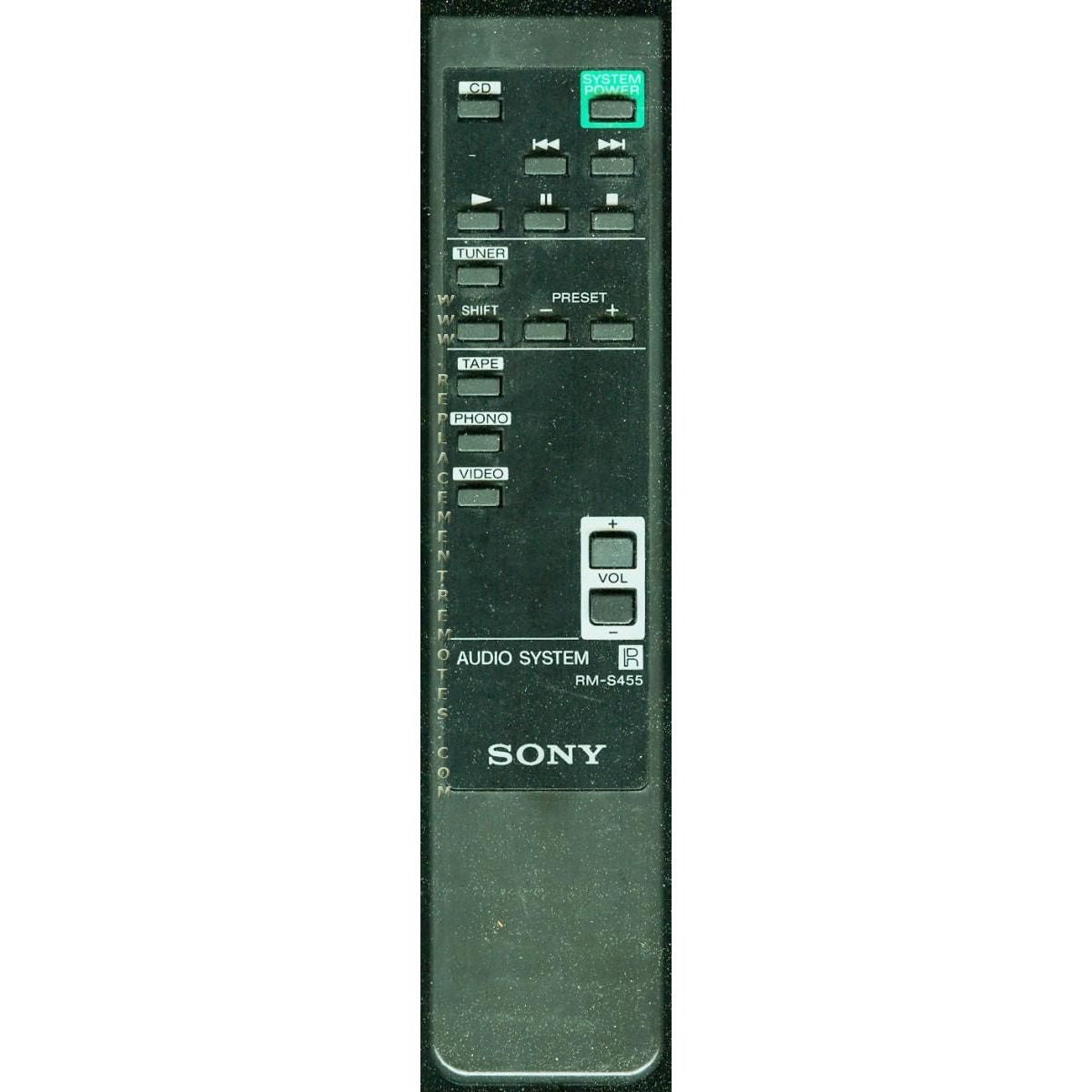 Control remoto de audio Sony RMS455