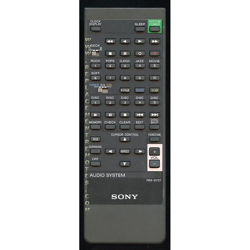 Sony RM-S737 Audio Remote Control - RMS737