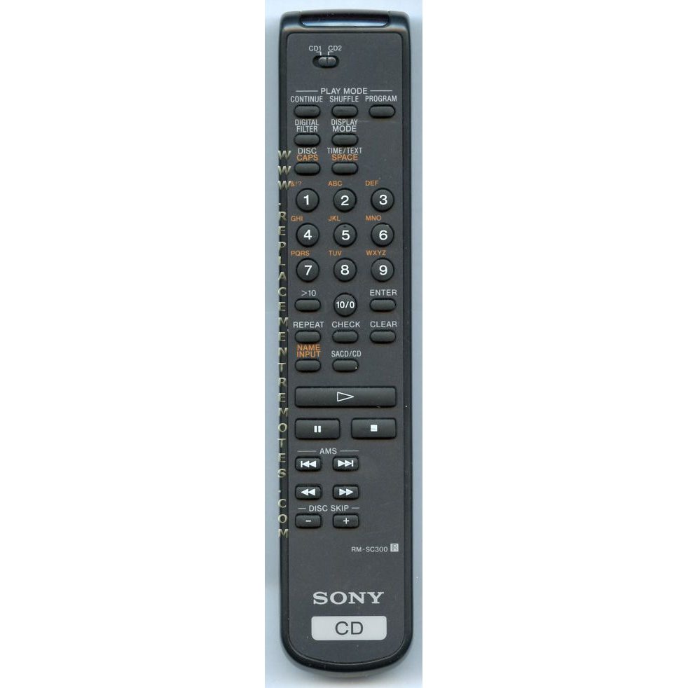 Sony RM-SC300 CD Remote Control - RMSC300