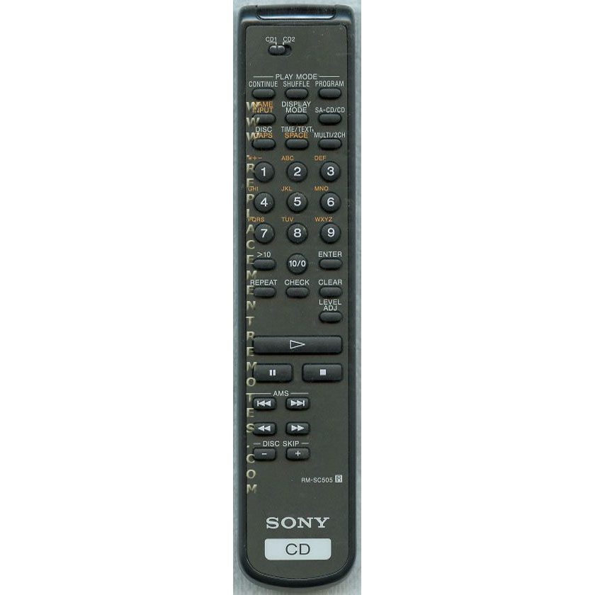 Sony RM-SC505 CD Remote Control - RMSC505
