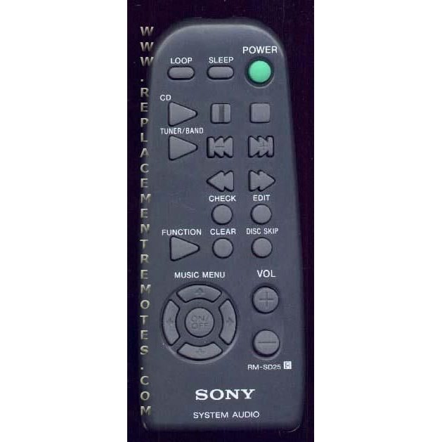 Sony RM-SD25//M Audio Remote Control - RMSD25