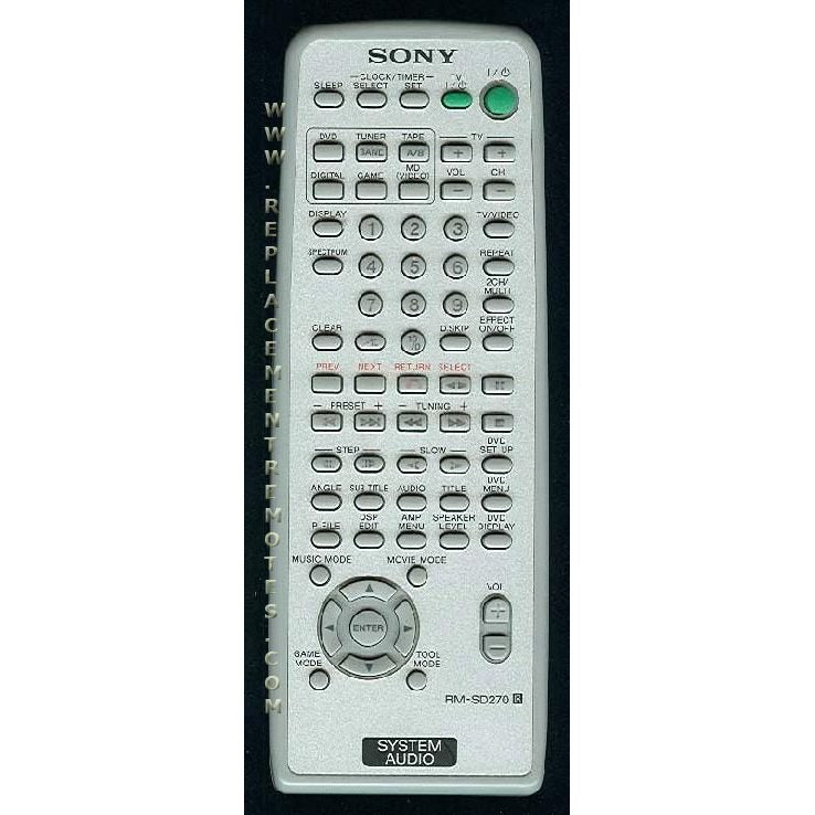 Control remoto de audio Sony RMSD270
