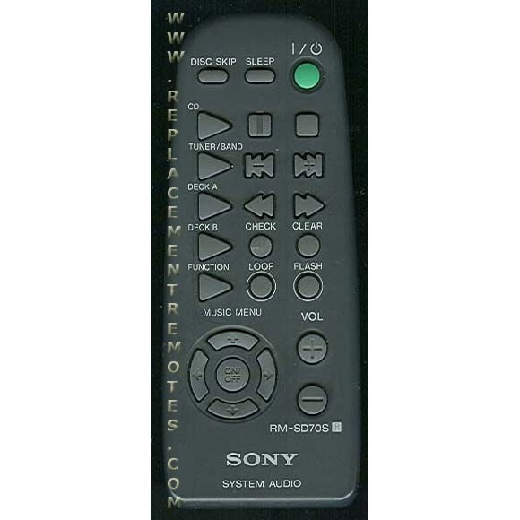 Control remoto de audio Sony RMSD70