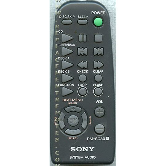 Télécommande audio Sony RMSD80