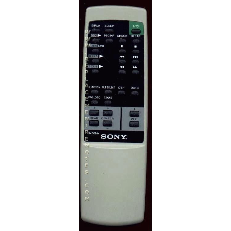 Control remoto de audio Sony RMSG9AV