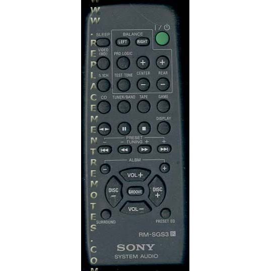 Sony RM-SGS3 Audio Remote Control - RMSGS3