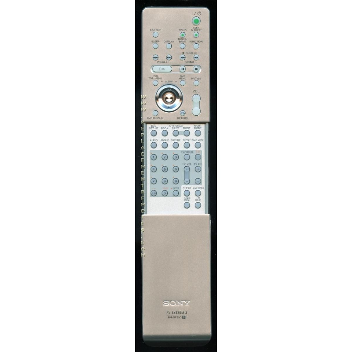 Control remoto del receptor Sony RMSP350