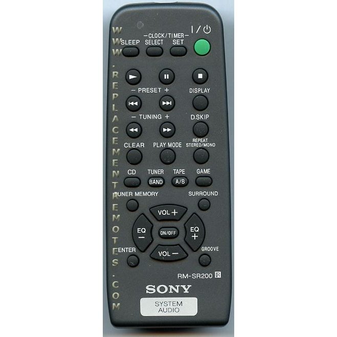 Sony RM-SR200 Audio Remote Control - RMSR200
