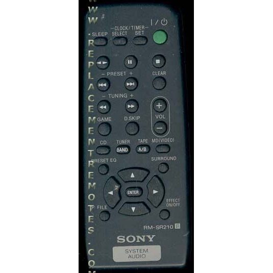 Sony RM-SR210 Audio Remote Control - RMSR210