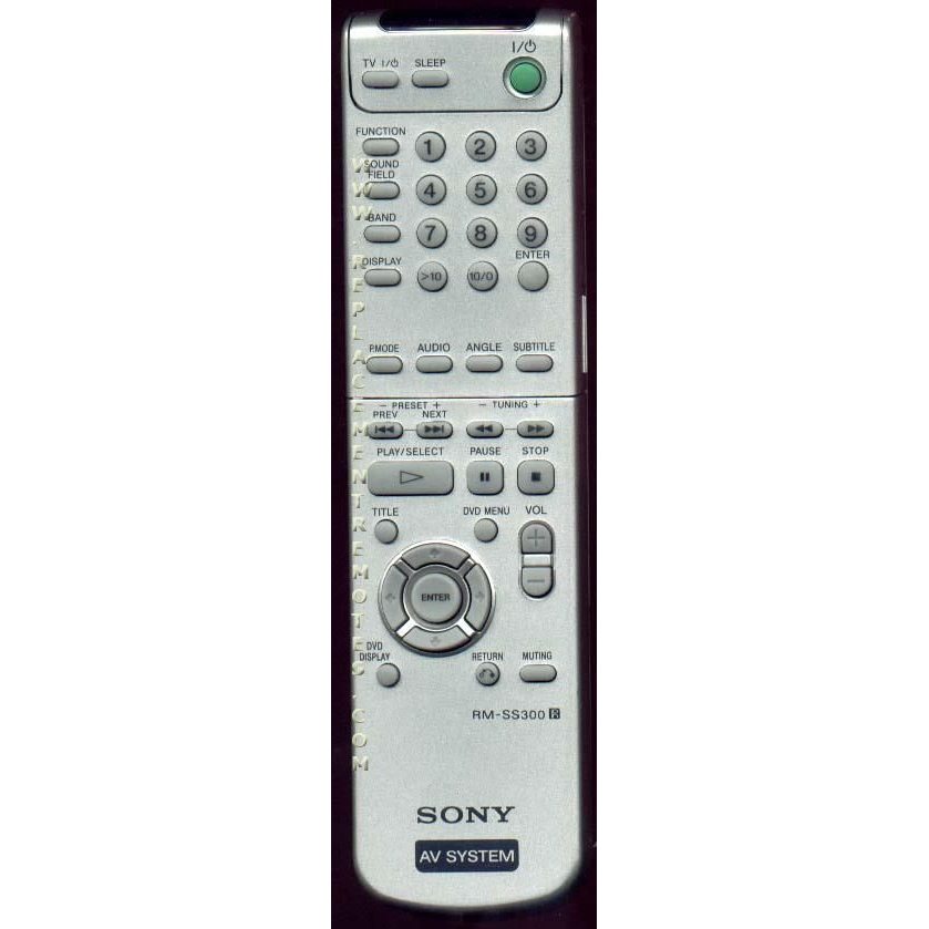 Sony RM-SS300 Receiver Remote Control - RMSS300