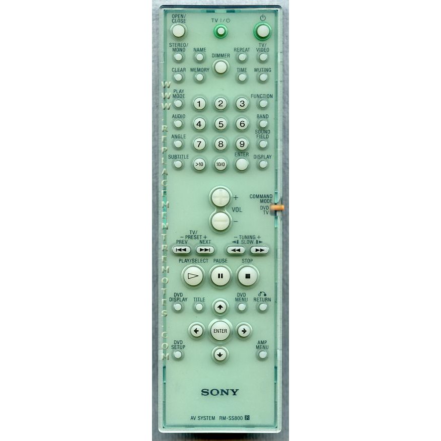 Sony RM-SS800 Home Theater Remote Control - RMSS800