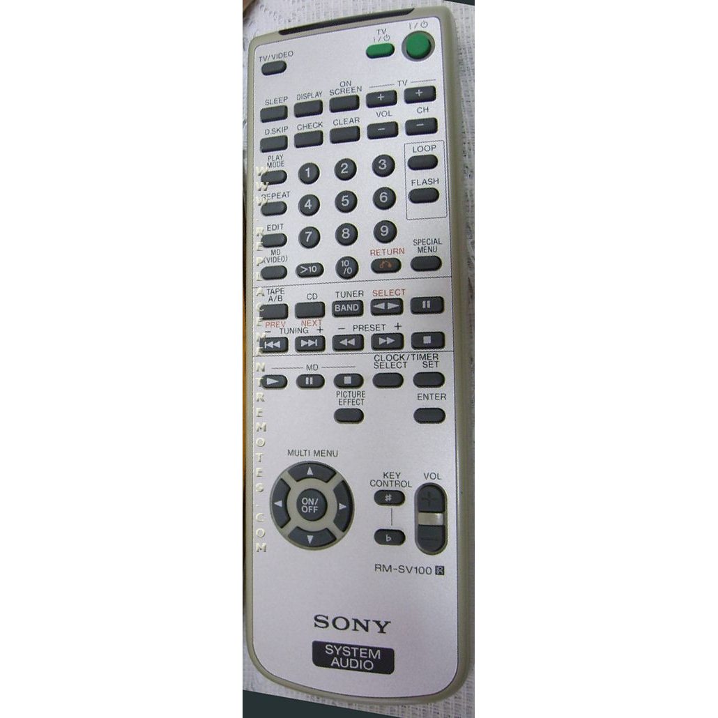 Sony RM-SV100 Audio Remote Control - RMSV100