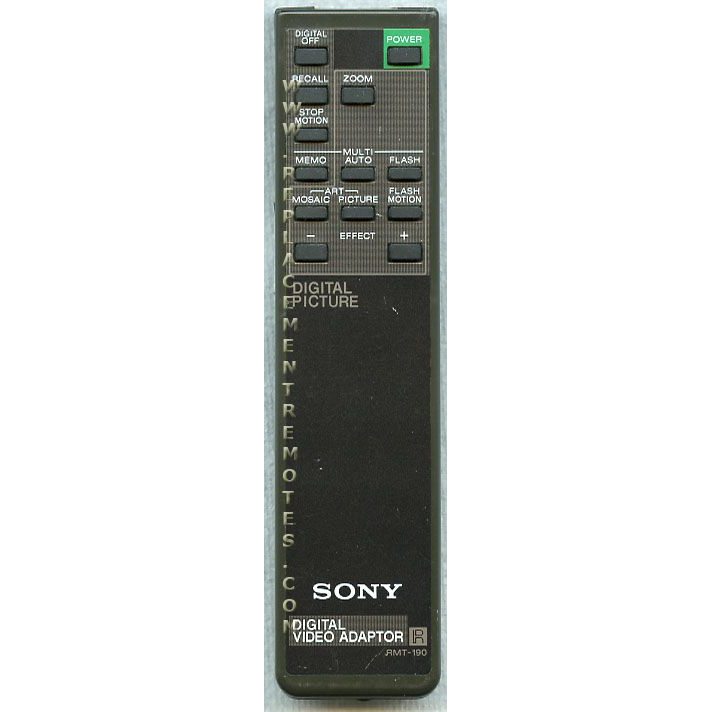 Sony RMT-190 Consumer Electronics Remote Control - RMT190