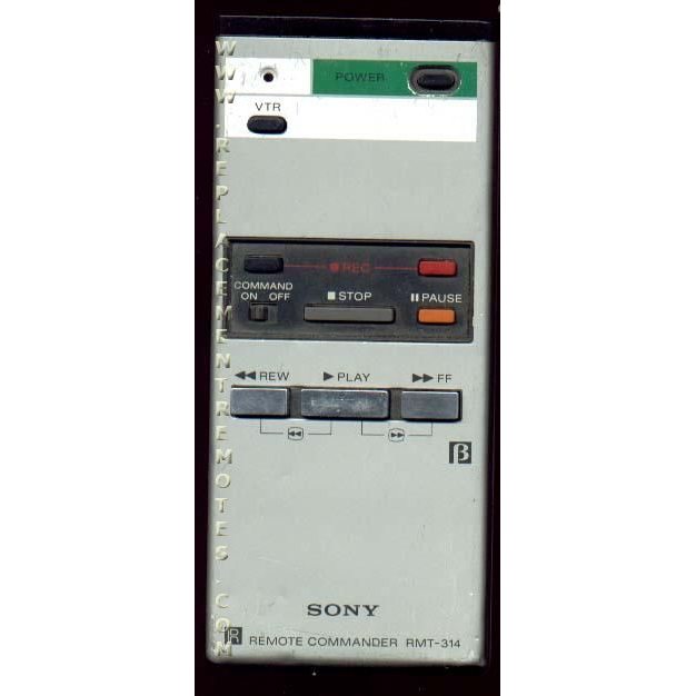 Sony RMT-314 VCR Remote Control - 377352921 - RMT314