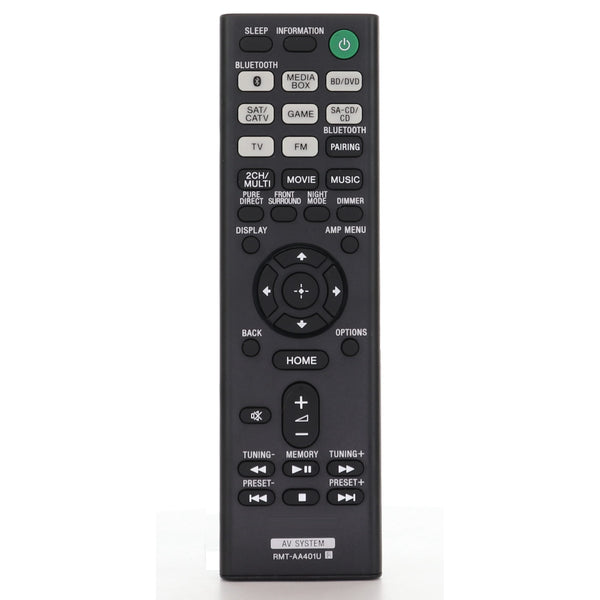 Sony RMT-AA401U A/V Receiver Remote Control - 1-493-370-11 | 1-4933-70