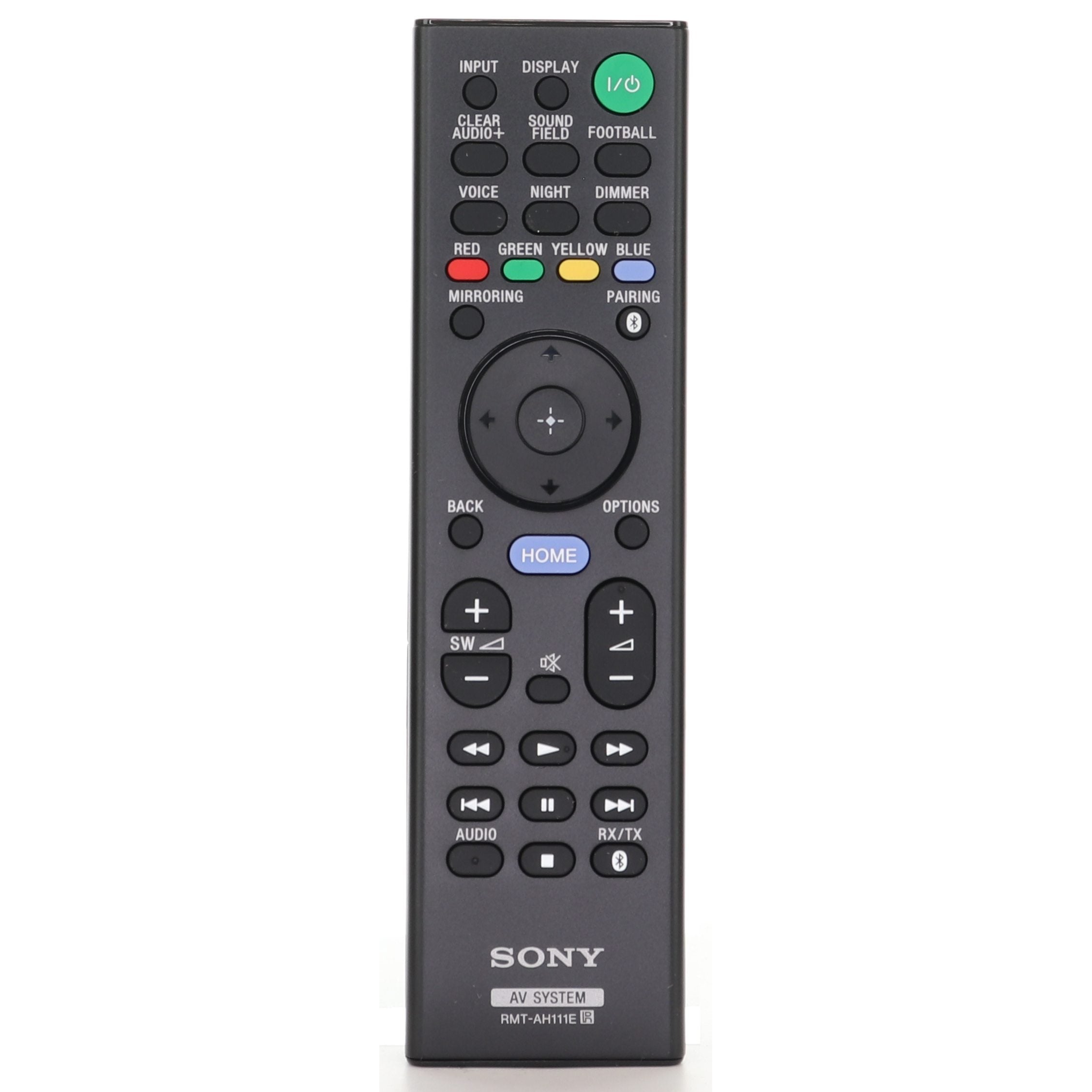 Télécommande du récepteur Sony RMTAH111E