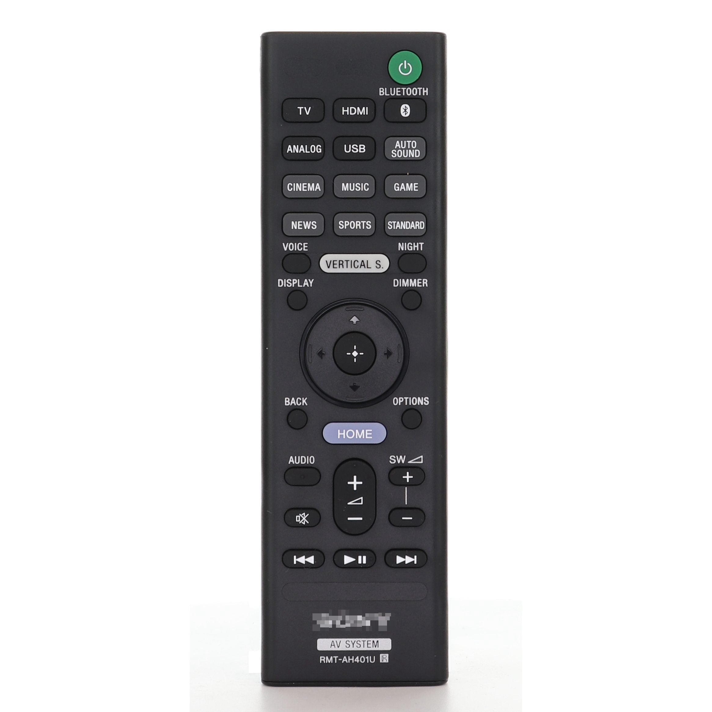 Sony RMT-AH401U Sound Bar Remote Control for HTX9000F - 1-493-354-11