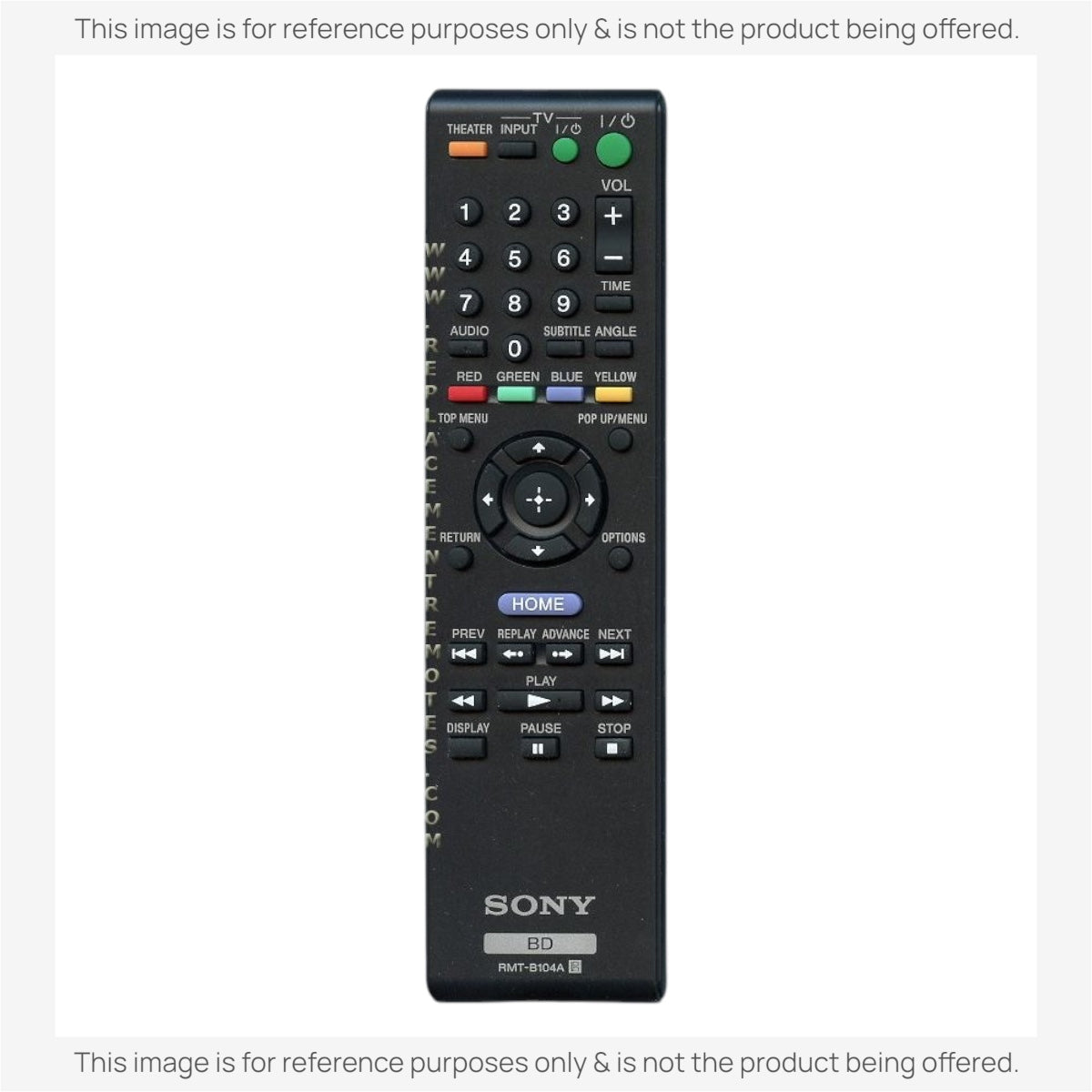 Mando a distancia Sony RMT-B104A para Blu-ray Disc - 1-487-218-11