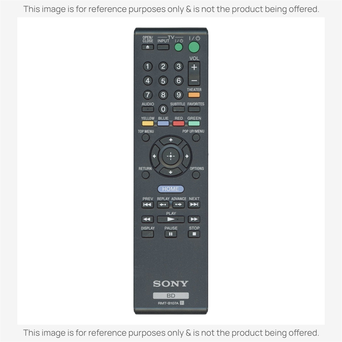 Mando a distancia de disco Blu-ray Sony RMT-B107A - 1-487-673-11