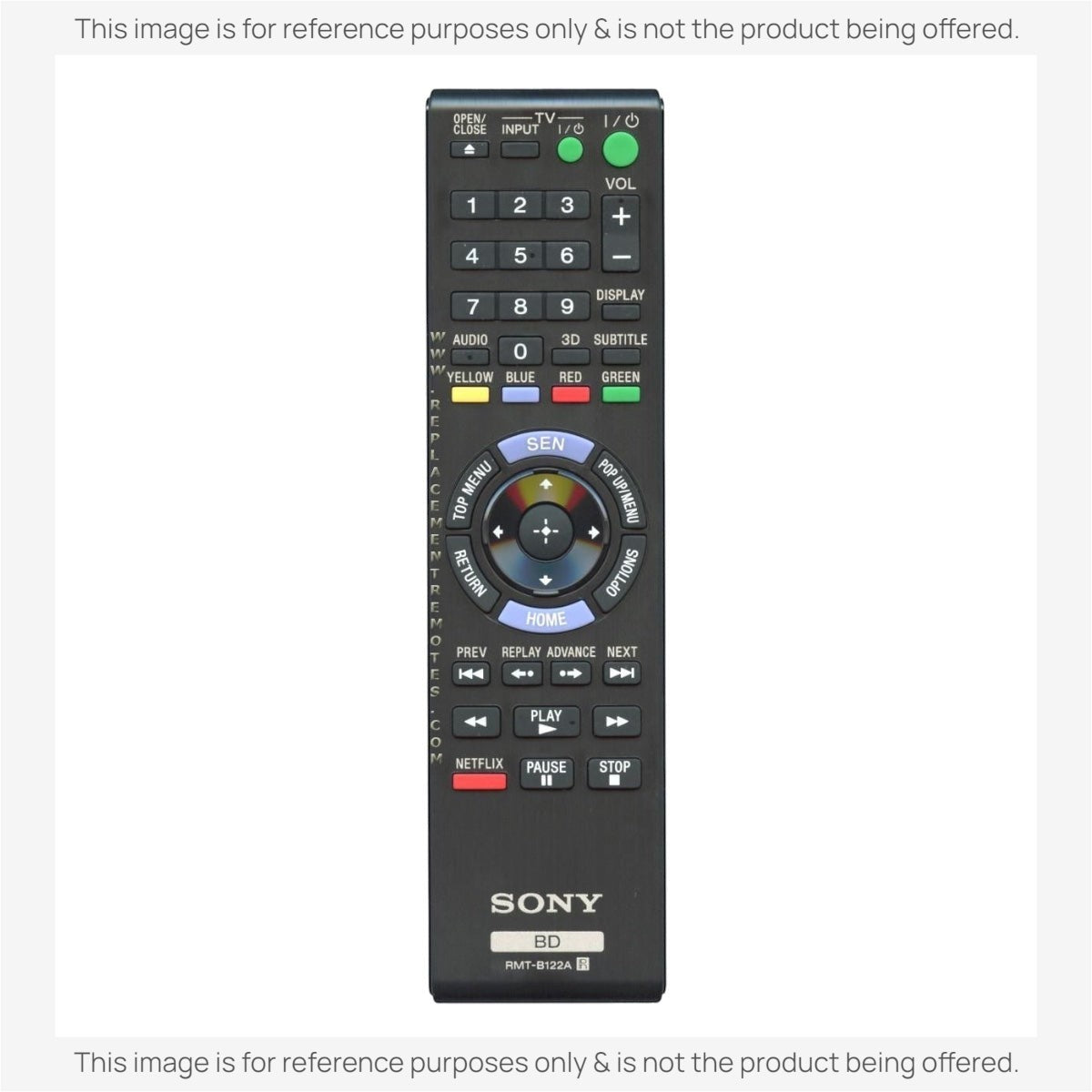 Télécommande Blu-ray Disc Sony RMT-B122A - 1-489-969-12