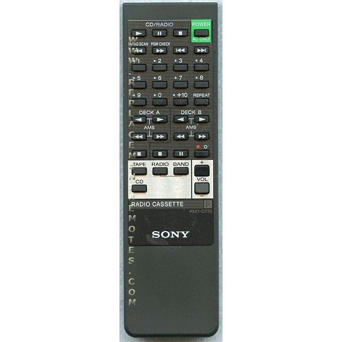 Sony RMT-C770 Audio Remote Control - RMTC770