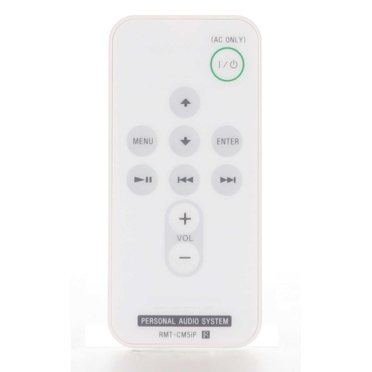 Sony RMT-CM5IP White IR Audio Remote Control for iPod Speaker Docks RDPM7IP, RDPM7IPBLKN, RDPM7IPPINK - RMTCM5IP
