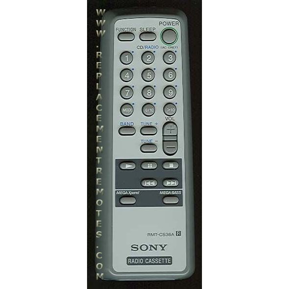Sony RMT-CS36A Audio Remote Control - RMTCS36A