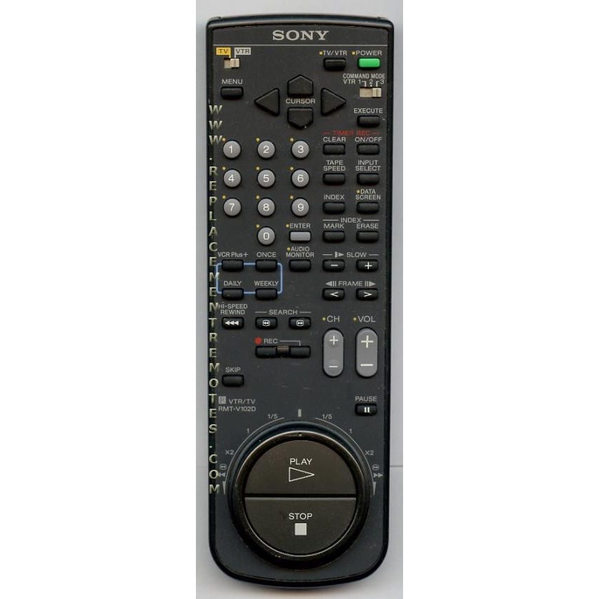 Sony RMT-V102D TV/VCR Remote Control - 146591511 - RMTV102D
