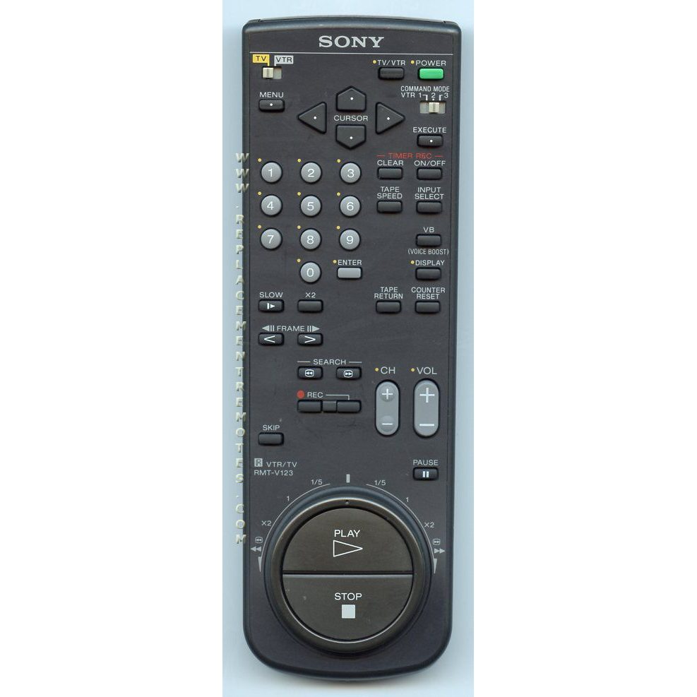 Sony RMT-V123 TV/VCR Remote  Control - 146687411 - RMTV123