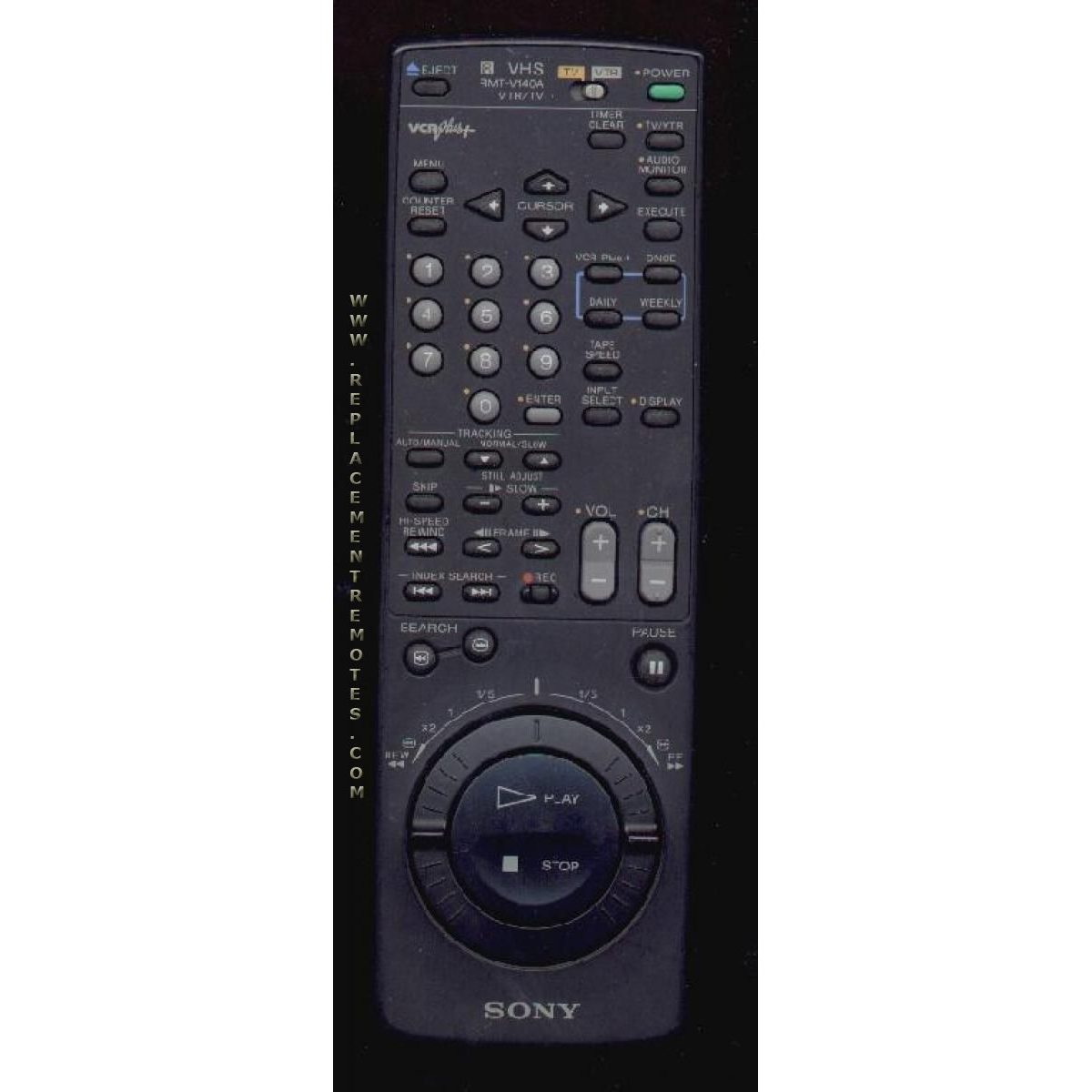 Sony RMT-V140A TV/VCR Remote Control - 146738312 - RMTV140A