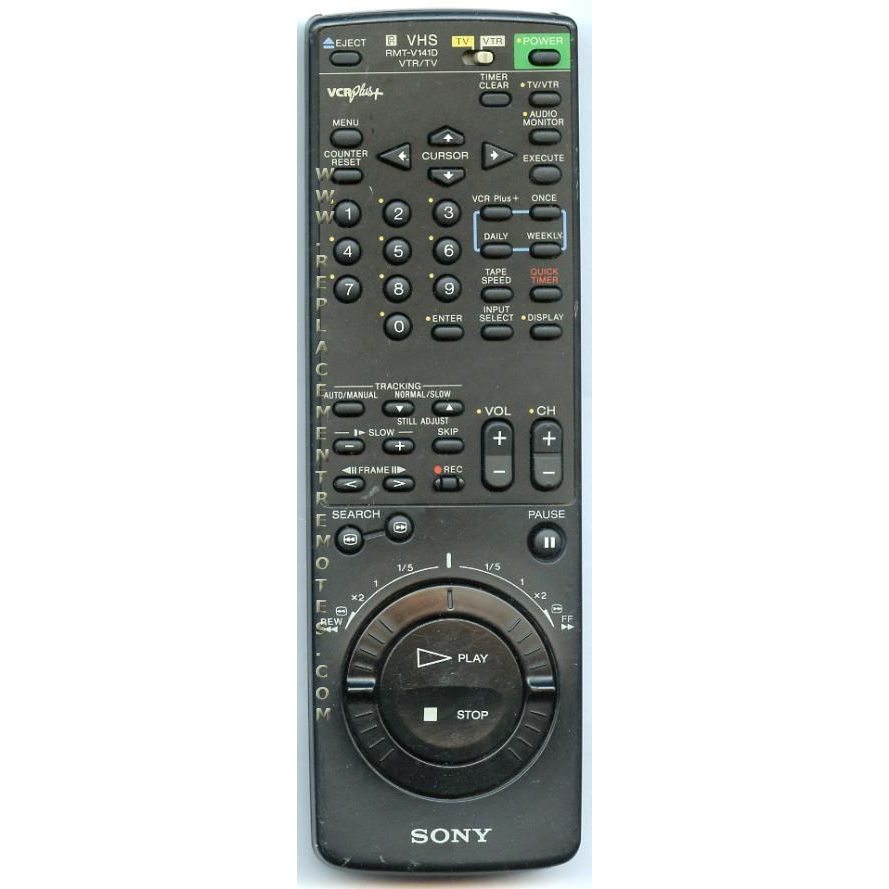 Sony RMT-V141D VCR Remote Control - 146748531 - RMTV141D