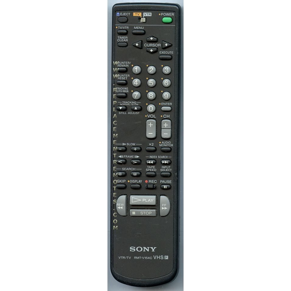Sony RMT-V154C VCR Remote Control - 146795111 - RMTV154C
