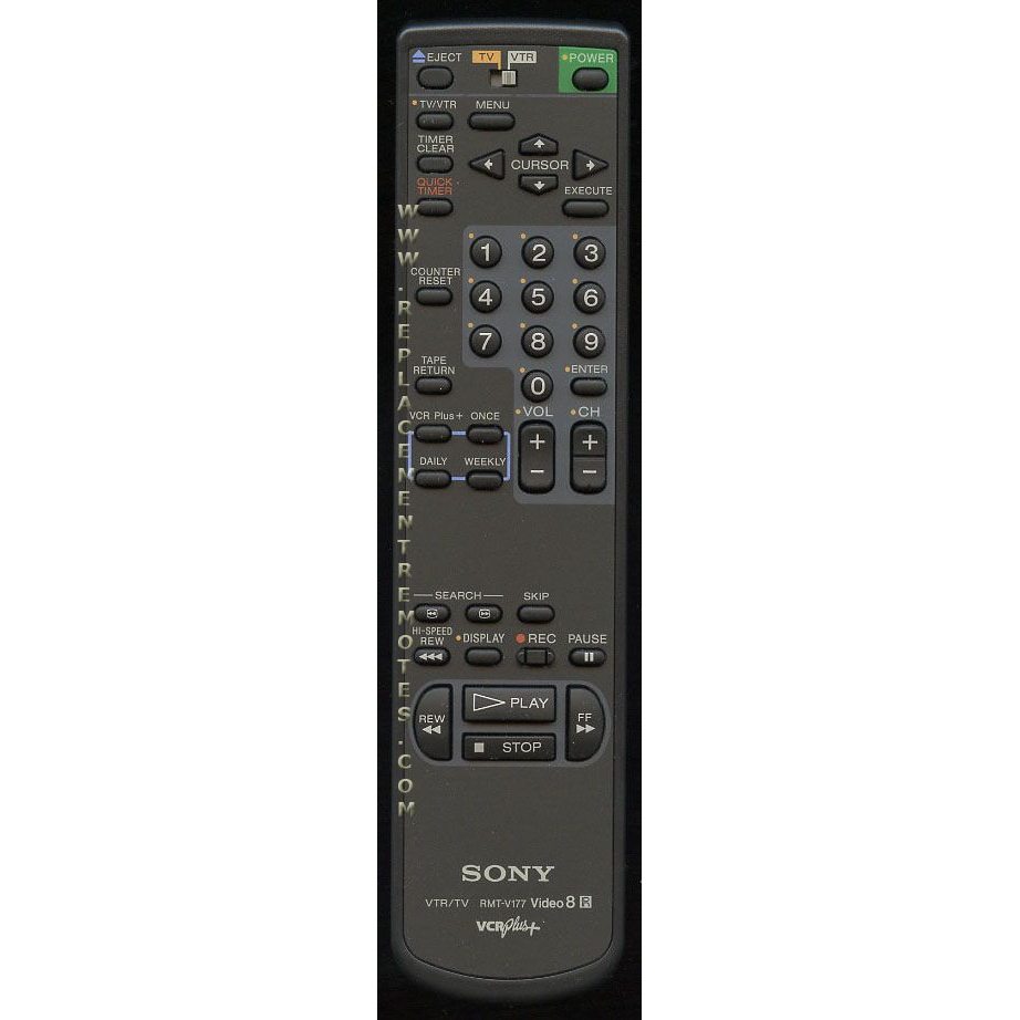 Télécommande pour magnétoscope Sony RMTV177
