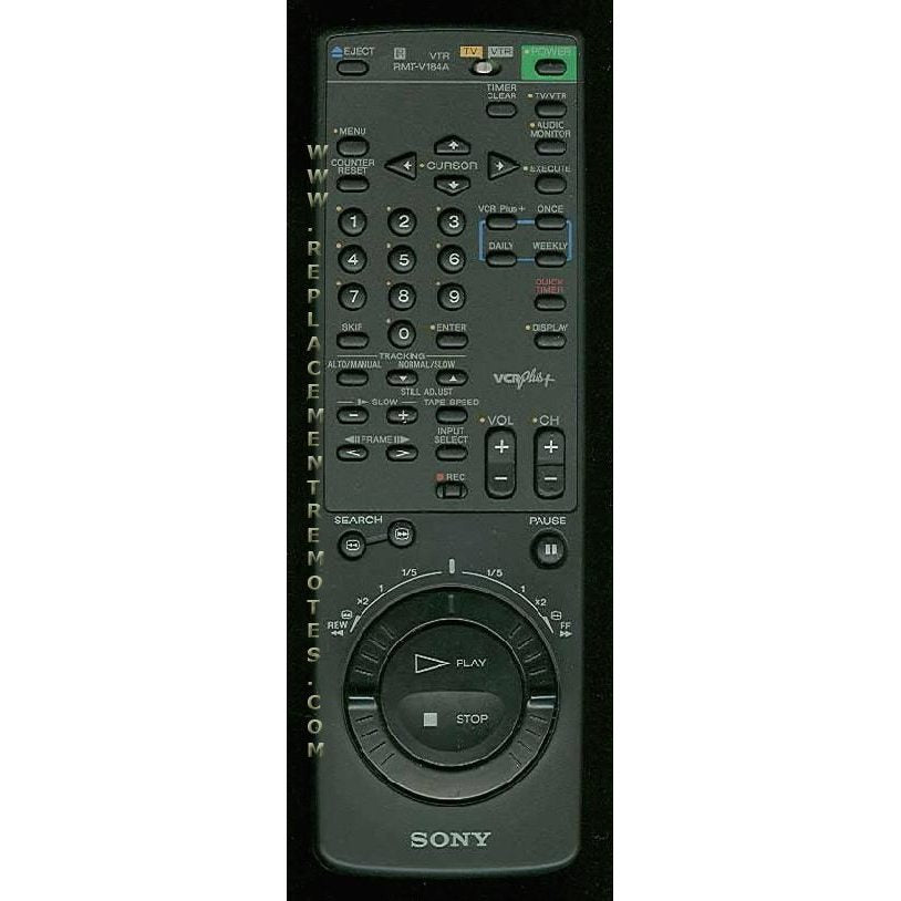 Sony RMTV184A VCR Remote Control